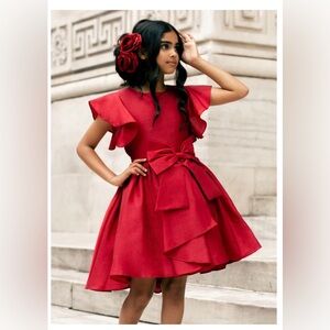 Camryn Dress in Scarlet